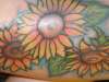 sun flowers tattoo