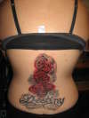 My rose back tattoo