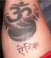 Om Cover Up and Redo with Sanskrit tattoo
