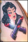 Sailor Jerry Poison Girl (customized) tattoo