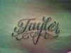 "Taylor" tattoo