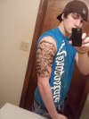 left half sleeve tattoo
