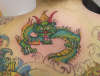 Adding the Dragon in tattoo