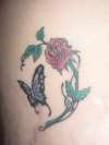 Butterfly Rose Tattoo tattoo
