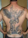 Michael vs Lucifer tattoo