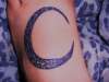 cresent moon design tattoo