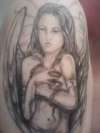 female angel tattoo