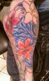 lily sleeve tattoo