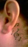 music tattoo