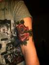 rose, neo traditional, closeup2 tattoo