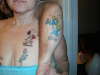 snoopy & smurfit tattoo