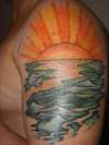sunset tattoo
