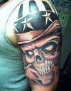 uncle sam skull tattoo