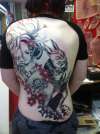 Anime Ninja and Geisha by Chong of Dandyland tattoo