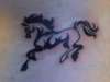 Bucking horse tattoo