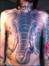 Elephant coverup tattoo