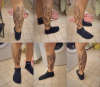 Leg in flames tattoo