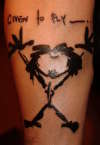 Pearl Jam Stickman tattoo