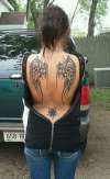 Tribal Wings tattoo