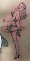 Vintage Pin-up tattoo