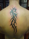 back piece tribal tattoo