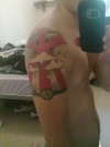 dripping clouds tattoo