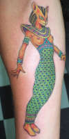 cat woman tattoo