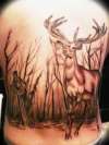 lonley stag tattoo