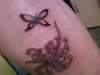 lower and butterfly tattoo