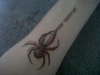 my uv spider tattoo