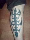 right leg tattoo