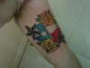start of quarter sleeve tattoo