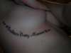 under boob tattoo