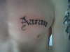 sons name tattoo