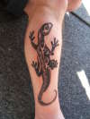 Black and Grey Gecko tattoo