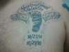 Foot Print Angel Wings tattoo