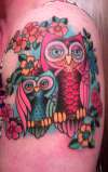 Mama and Baby Owls tattoo