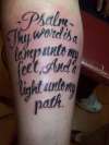 Psalm 119:105 tattoo