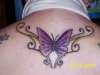 Purple Butterfly tattoo