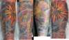 Space leg sleeve tattoo
