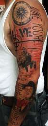 Trash Polka tattoo