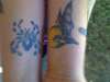bat and spider tattoo