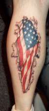 bursting america tattoo