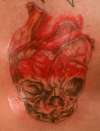 heart/ skull tattoo