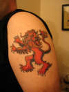 Lion Rampant (Scottish Flag) tattoo