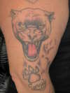 panther and tracks tattoo