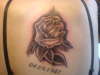shaded rose tattoo