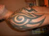 tribal shoulder tattoo