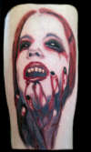 vampire woman tattoo