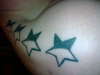 4 stars right shoulder tattoo
